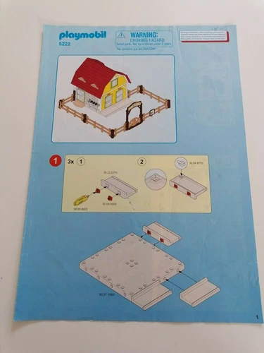 Playmobil 5222 NUR Bauplan/Bauanleitung für Ponyhof  #GR63 - Bild 1 von 2