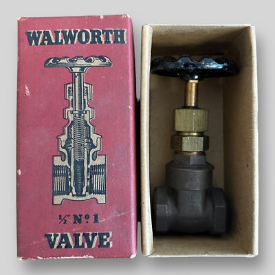 Walworth Bronze 100 Gate Valve No. 1 with Original Box