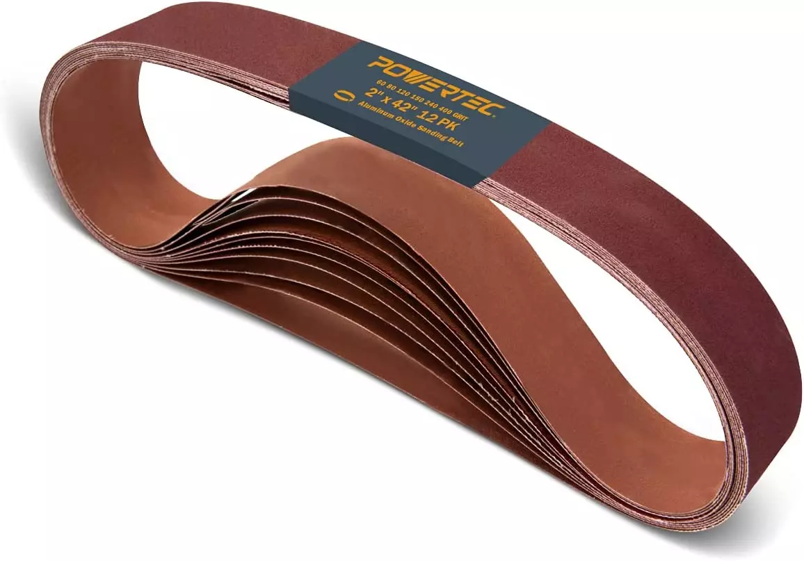42420 1 2 X 42 Inch Sanding Belts Aluminum Oxide Sanding Belt