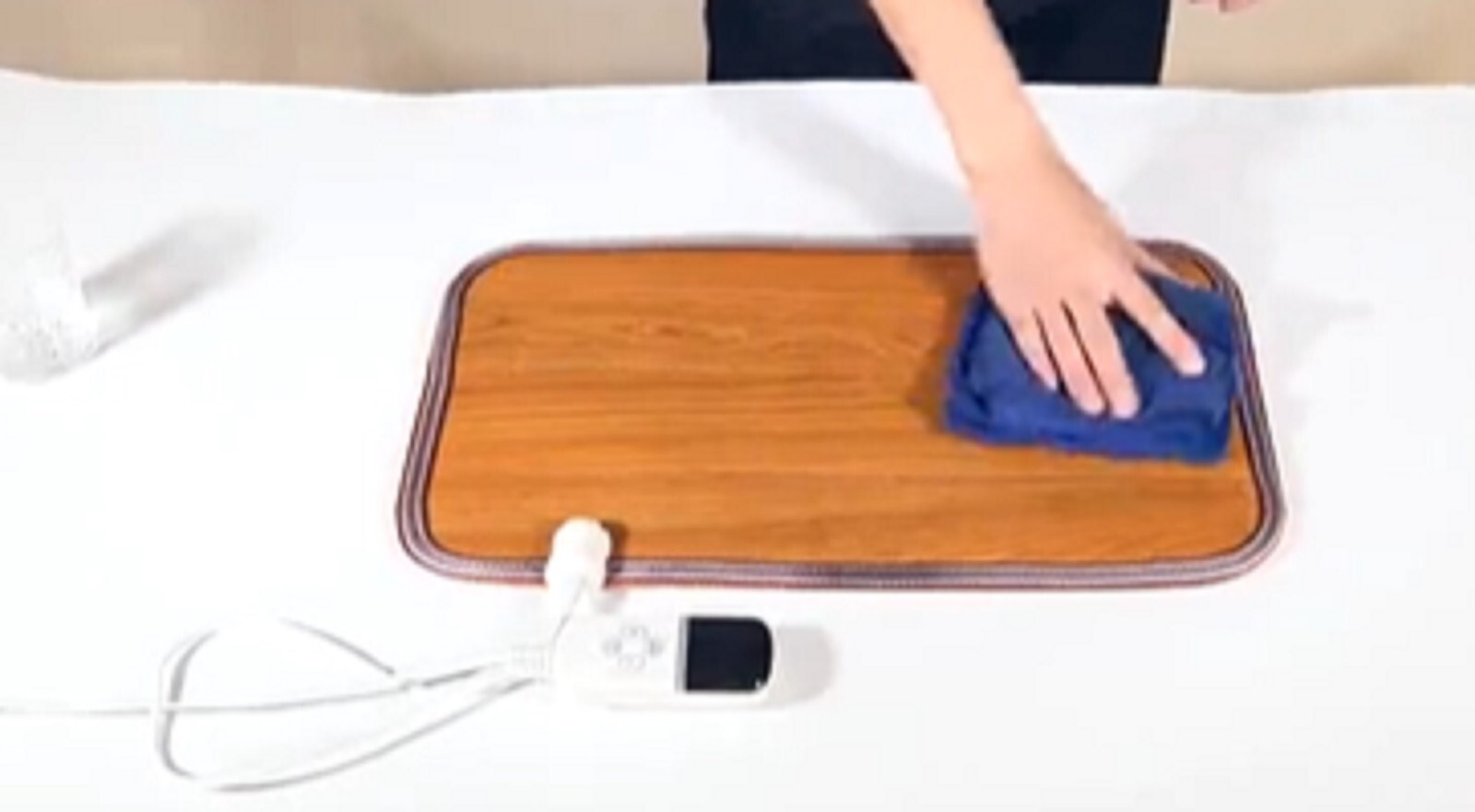 Electric Heating Mat Foot Warmer Waterproof Carbon Crystal Leather for