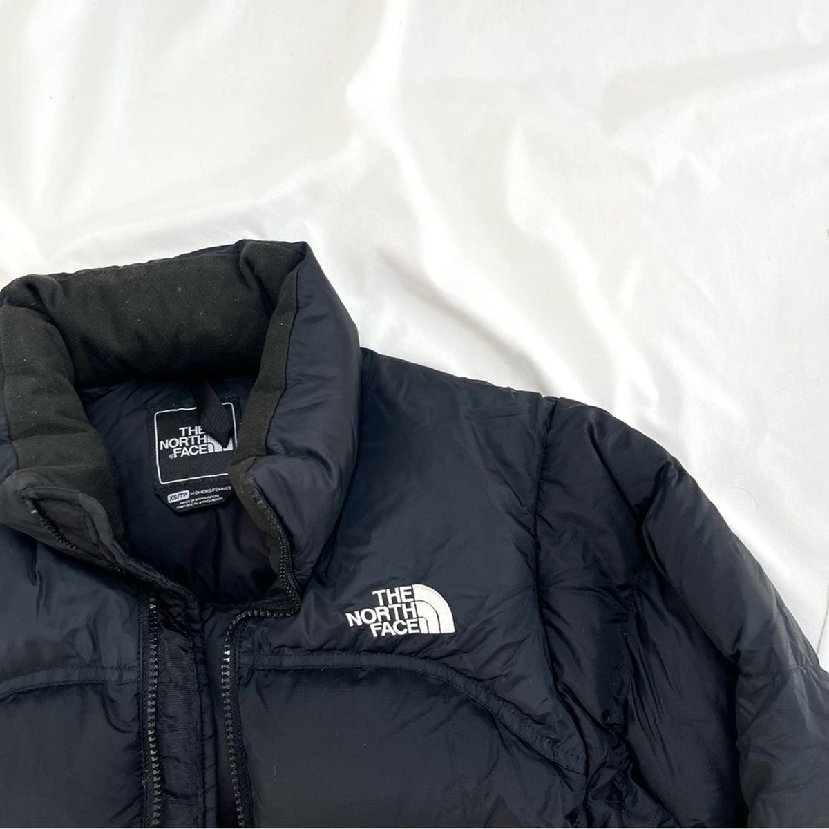 The North Face Nuptse Goose Down Black Retro 700 Fill Short Puffer