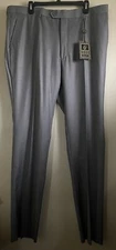 Giorgio Fiorelli Dress Pants Mens W40XL37 Gray Super lux 150 Super Fine NWT