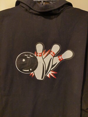 Vintage 90s Bowling Shirt XXL - Black & Red - Pin & Ball Graphic