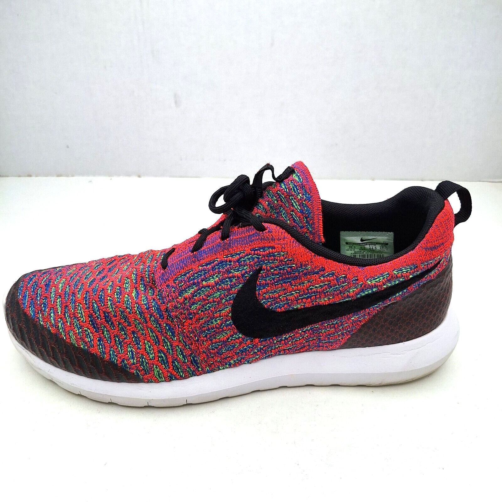 Nike Men's Roshe NM Flyknit SE Running Shoes Size 10.5 Crimson 816531-600