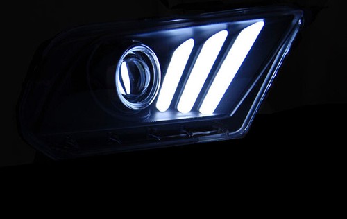 phares pour FORD MUSTANG V 2010 2011 2012 2013 tube feu noir LHD - Imagen 3 de 5