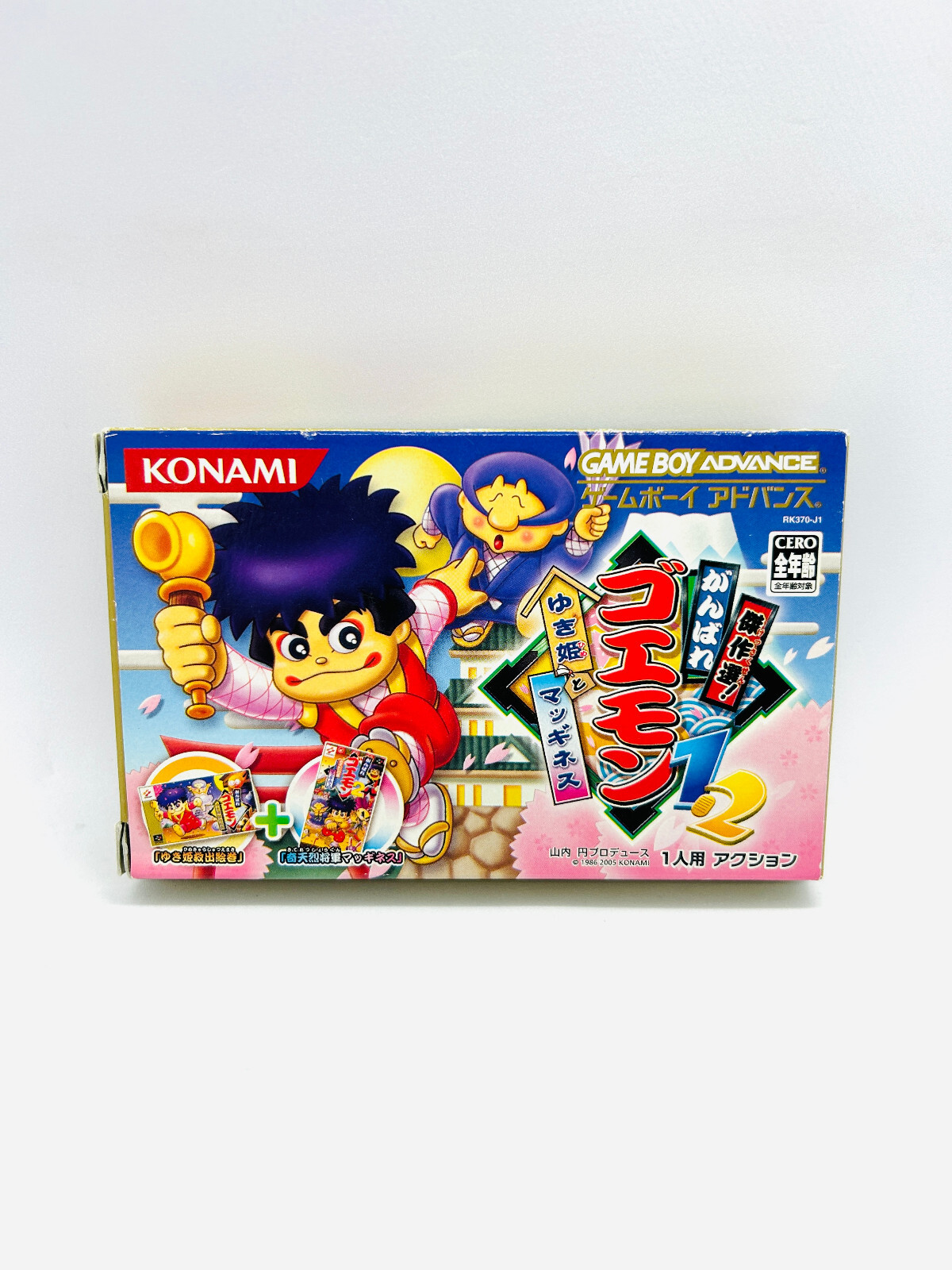Kessakusen! Ganbare Goemon 1 and 2 Gameboy Game Boy Advance GBA CIB COMPLETE