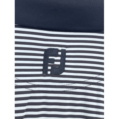 Footjoy Polo Shirt Golf Men's Size XL Blue Stripes Short Sleeve - Picture 7 of 12