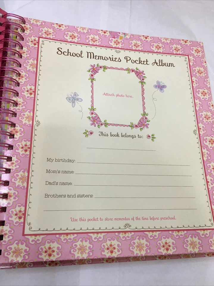 Libro año escolar niña álbum autobús rosa diseños Dena Foto 2 de 4