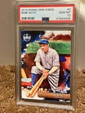2019 Panini Diamond Kings Babe Ruth PSA 10 #3 Yankees Card NEW CLEAN CASE POP 2