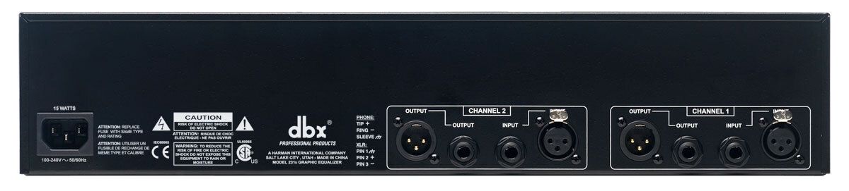 DBX 231S Dual 31 Band Graphic Equalizer Pro Audio Rack Mount