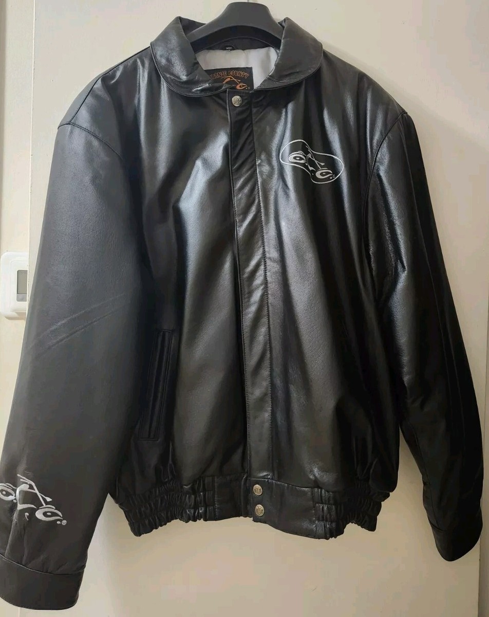 Vintage Orange County Choppers Mens L Black Leather Vintage Orange County Choppers Mens L Black Leather