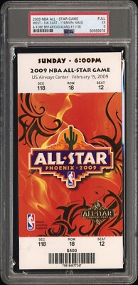 2009 NBA ALL-STAR GAME FULL TICKET MVPS-KOBE BRYANT (ASG#11/18