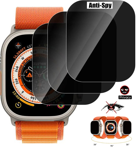 1-3 sztuki Privacy Folia ochronna do Apple Watch Ultra / Ultra 2 49mm Szkło ochronne - Zdjęcie 3 z 15