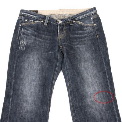 MARITHE + FRANCOIS GIRBAUD Distressed Straight Jeans Size M(K 