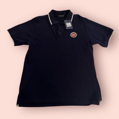 Cavalli Class Men's Logo Short Sleeve Polo Shirt (Black) ~~ NWT