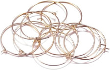 Stainless Steel round Hoop Earrings Wine Rings Findings for DIY Craft Earring Ma