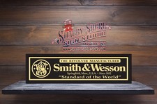 Smith & Wesson Gun METAL Sign Display - 6"x24"