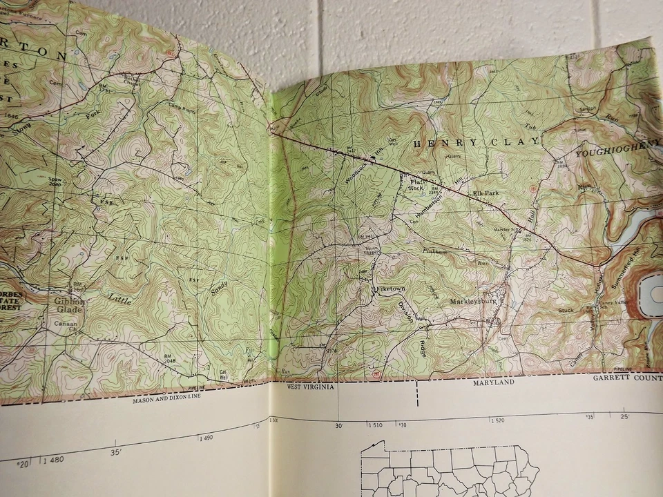 Fayette County, PA - 2002 - General Highway Map - PENNDOT - Image 3 of 3