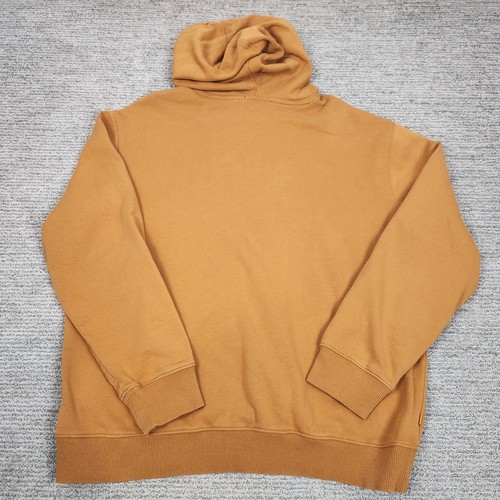 Timberland Hoodie Brown Mens XL Tree Logo Hooded Sweatshirt Regular Fit Street - Picture 3 of 6