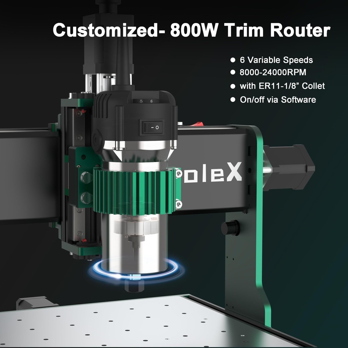 CNC Router Machine 3030-Evo Max, All-Metal XYZ Axis Dual Steel