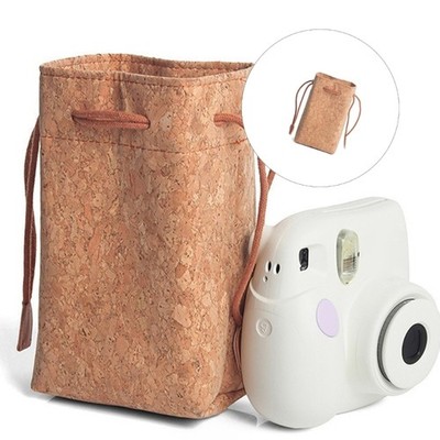 Stylish Fabric Camera Case Quick Drawstring Closure Portable Lightweight Design