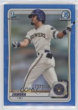 2020 Bowman Draft Chrome Blue Refractor 144/150 Freddy Zamora #BD-46 0kz8