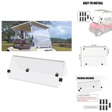 Techinovat Clear Windshield For Club Car Ds 1982-2000 Golf Cart Fold Down