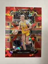 2024 WNBA Select DEARICA HAMBY Red Cracked Ice Sparks #77