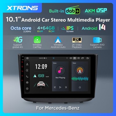 10,1'' Autoradio Für Mercedes W639 Vito Viano mit DAB+ Android 14 4G+64GB LTE 4G