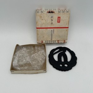 AJKF 1st All Japan Jodo Tournament Iron Sword Tsuba Crane Design Nanbu Style