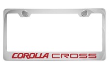 Chrome License Plate Frame For Corolla Cross Chrome License Plate Frame For Corolla Cross