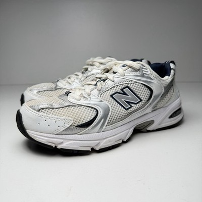 New Balance 530 Turnschuhe weiß silber blau Fitnessstudio Training Damen Größe UK 5