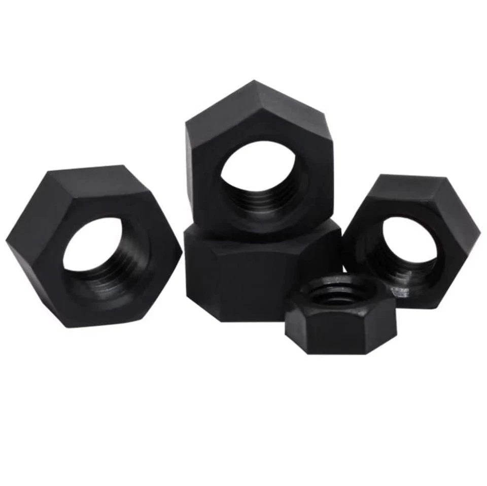 Kunststoff Mutter Schwarz Nylon Sechskantmutter M2-M20 Für Bolzen und Schrauben - Bild 4 von 4