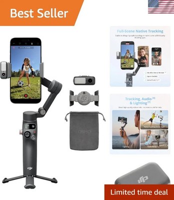 Osmo Mobile 8 Gimbal Stabilizer for Phone, Native Tracking with Audio & Light...