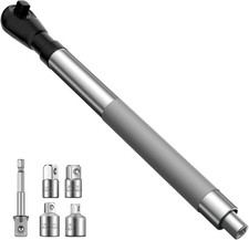 1/2" Offset Extension Wrench, Impact Ratchet Extender for Electric Drill, with 3