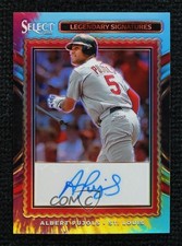 2025 Select Legendary Signatures Tie-Dye Prizm 23/25 Albert Pujols Auto 16wc