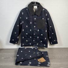 Set giacca e jeans Burberry bambini stella e monogramma | 100% cotone | taglia 7 anni 135 cm