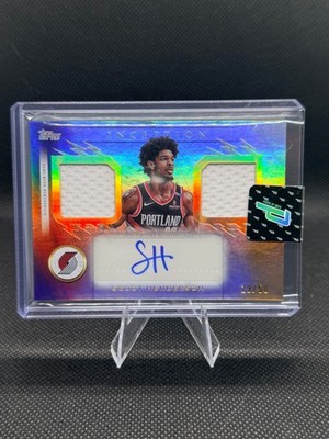 Scoot Henderson 2025/26 Topps Inception Dual Patch Auto Gold Electricity /50