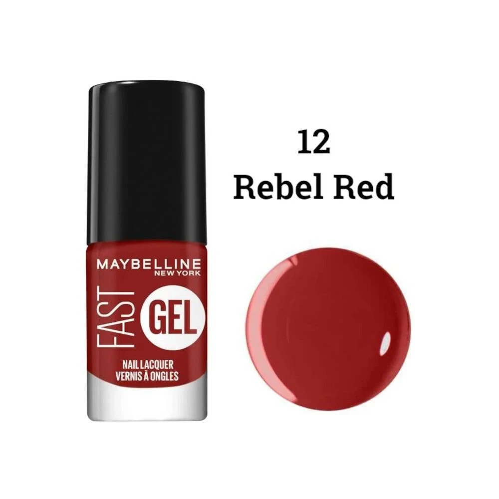 Maybelline Fast Gel Nail Polish - 12 Rebel Red