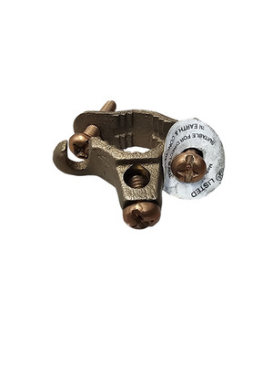 Morris 90627 Ground Clamp 1/2  1  Conduit for 2 10 AWG Copper