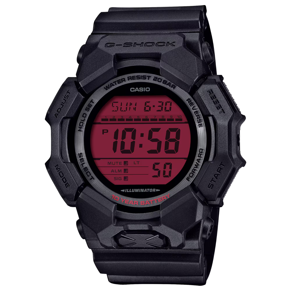 Casio G-SHOCK Black and Red Collection Digital Watch | eBay