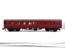 Two  Jouef for Playcraft maroon HO coaches numbers 34060 and 15100   unboxed