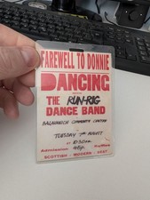 Runrig & Donnie Munro - access pass from final concert at Stirling Castle 