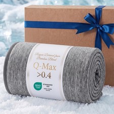 Silky Soft Cooling Throw Blanket for Hot Sleepers - Lightweight Bamboo 50x70" Ou