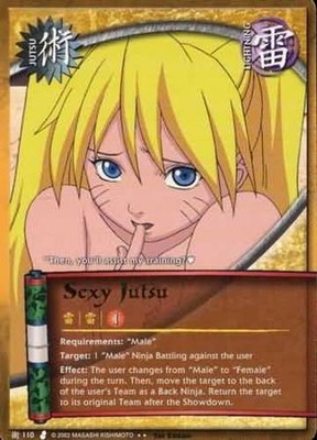 Sexy Jutsu - J-110 - Rare - Unlimited Edition Curse of the Sand Played - Naruto