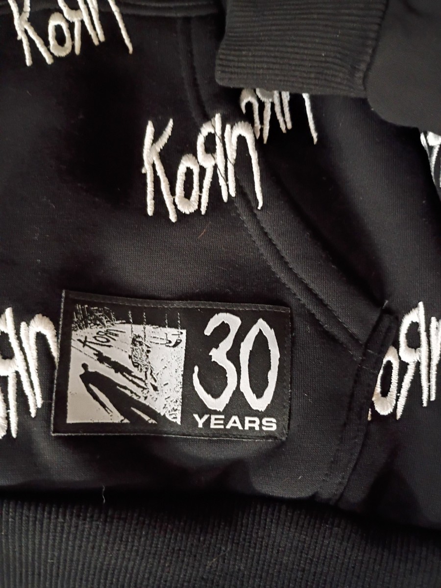Korn 30 years Xl Embroidered Hoodie Extra Large Pullover Sold Out