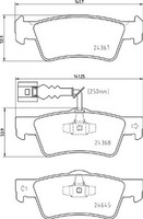 Bremsbelagsatz Scheibenbremse Prime Brembo P 85 163 FüR Touareg VW Transporter