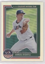 2022 Panini USA Baseball Stars & Stripes Holo Silver 49/80 Samuel Highfill y0i