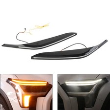 LED Headlight Eyebrow Daytime Running Light Turn Signal Lamp Fit Toyota Tundra