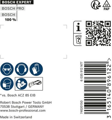 Bosch EXPERT ACZ 105 ET Multi Material Segmentsägeblatt, 5-tlg.